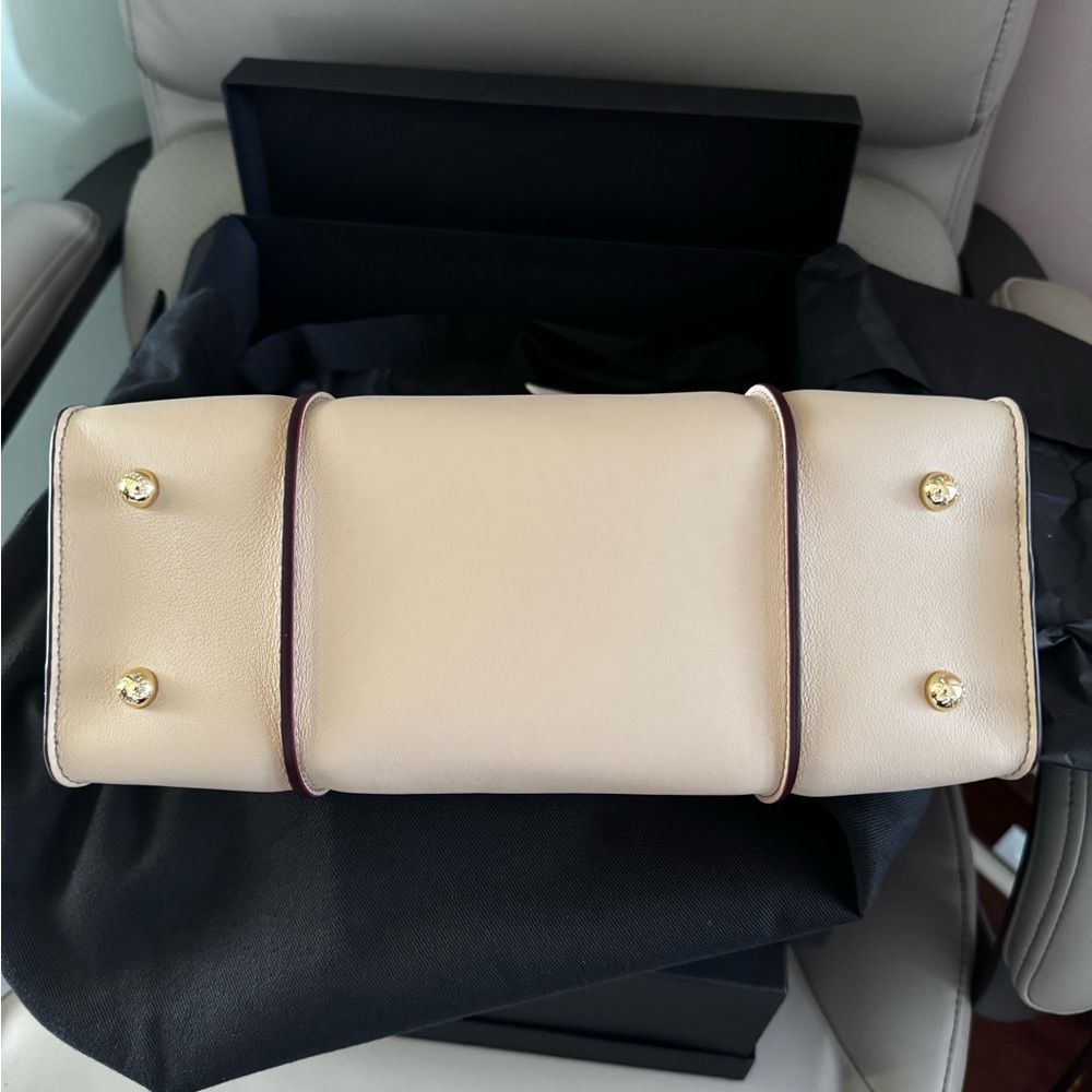 Strathberry Arkshell Cream/Oat Shoulder Bag - Picture 6 of 7